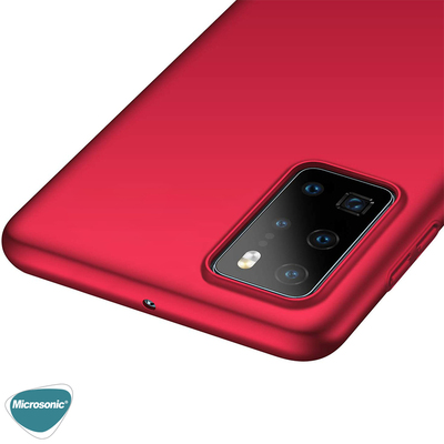Microsonic Huawei P40 Kılıf Matte Silicone Kırmızı