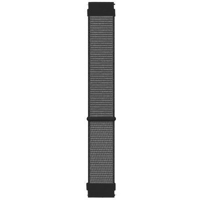 Microsonic Huawei Watch 2 Sport Hasırlı Kordon Woven Sport Loop Gri