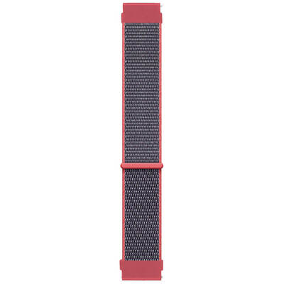 Microsonic Huawei Watch 2 Sport Hasırlı Kordon Woven Sport Loop Koyu Pembe