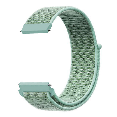 Microsonic Huawei Watch 2 Sport Hasırlı Kordon Woven Sport Loop Mint Yeşili