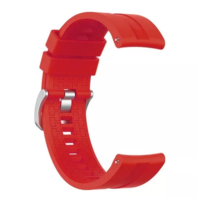 Microsonic Huawei Watch 3 Pro Kordon, Silicone RapidBands Kırmızı