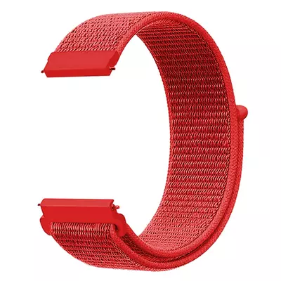 Microsonic Huawei Watch 4 Pro Hasırlı Kordon Woven Sport Loop Kırmızı