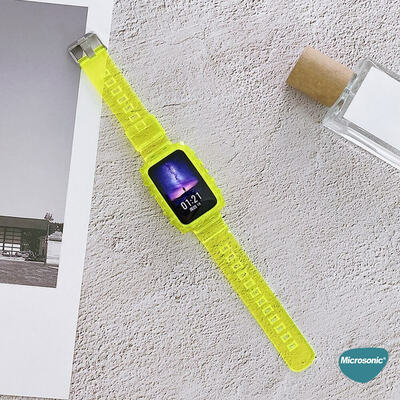 Microsonic Huawei Watch Fit Kordon Transparent Clear Band Siyah