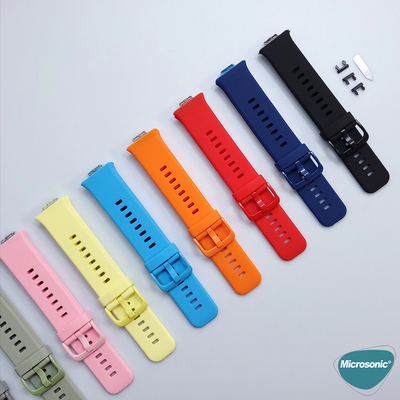 Microsonic Huawei Watch Fit Silicone Sport Band Kırmızı
