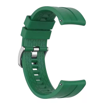 Microsonic Huawei Watch GT 3 Pro 46mm Titanyum Kordon, Silicone RapidBands Koyu Yeşil