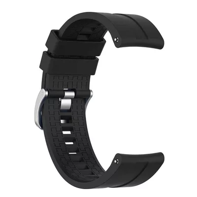 Microsonic Huawei Watch GT 3 Pro 46mm Titanyum Kordon, Silicone RapidBands Siyah