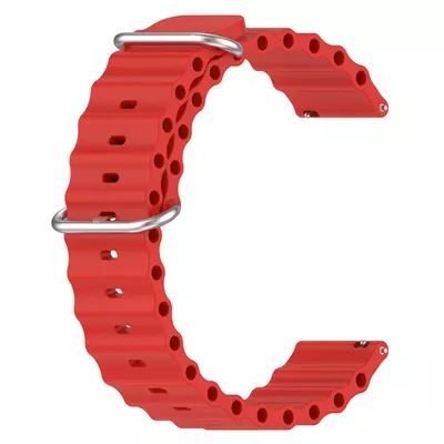 Microsonic Huawei Watch GT 3 Pro Titanium Kordon Ocean Band Kırmızı