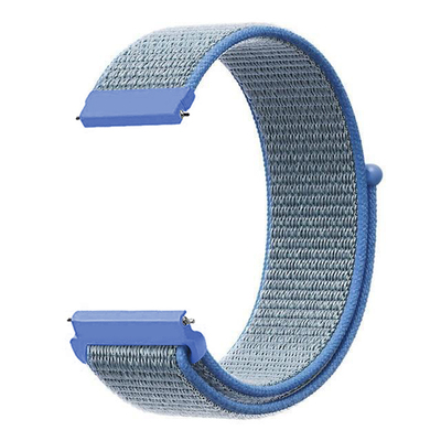 Microsonic Huawei Watch GT Elegant Hasırlı Kordon Woven Sport Loop Mavi