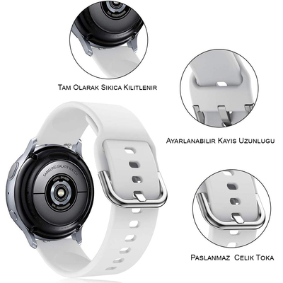 Microsonic Huawei Watch GT Elegant Silikon Kordon Lila