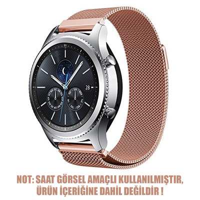 Microsonic Huawei Watch GT2 42mm Milanese Loop Kordon Rose Gold
