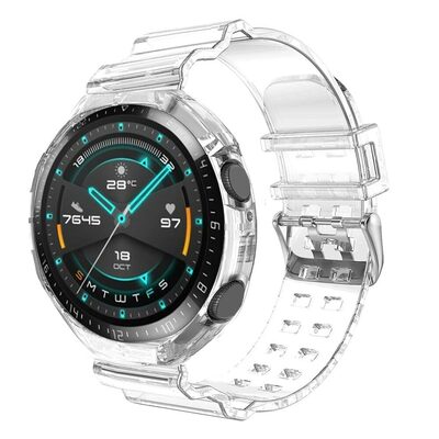 Microsonic Huawei Watch GT2 46mm Kordon Transparent Clear Band Şeffaf