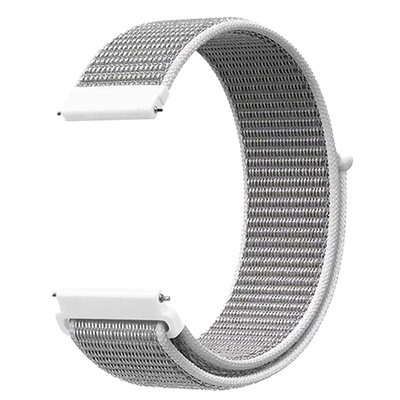 Microsonic Huawei Watch GT2 Pro Hasırlı Kordon Woven Sport Loop Beyaz