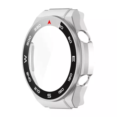 Microsonic Huawei Watch Ultimate Kılıf Clear Premium Slim WatchBand Gümüş