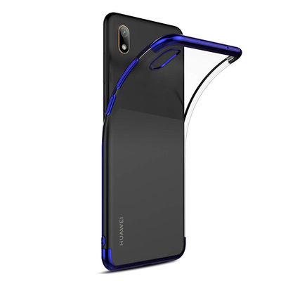 Microsonic Huawei Y5 2019 Kılıf Skyfall Transparent Clear Mavi