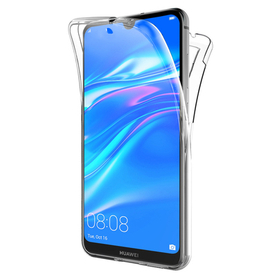 Microsonic Huawei Y6 2019 Kılıf Komple Gövde Koruyucu Silikon Şeffaf