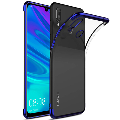 Microsonic Huawei Y6 2019 Kılıf Skyfall Transparent Clear Mavi