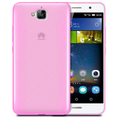 Microsonic Huawei Y6 Pro Kılıf Transparent Soft Pembe