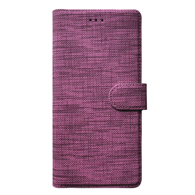 Microsonic Huawei Y6P Kılıf Fabric Book Wallet Mor