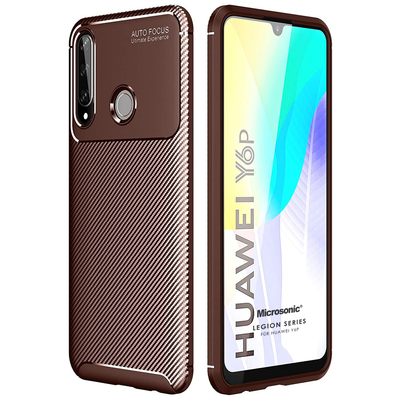 Microsonic Huawei Y6P Kılıf Legion Series Kahverengi