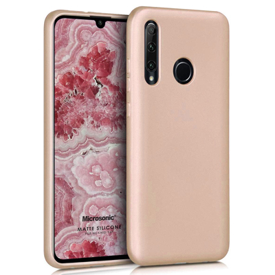 Microsonic Huawei Y6P Kılıf Matte Silicone Gold