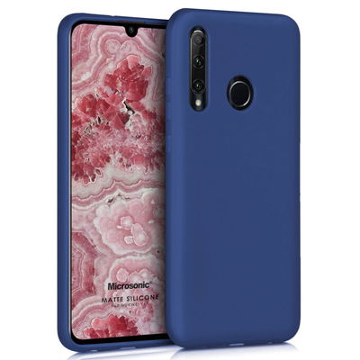 Microsonic Huawei Y6P Kılıf Matte Silicone Lacivert