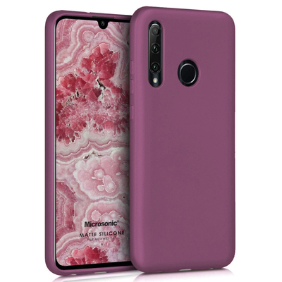 Microsonic Huawei Y6P Kılıf Matte Silicone Mor