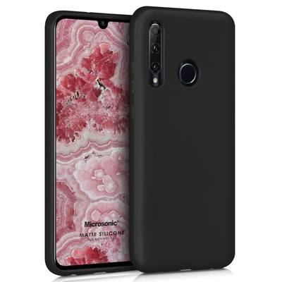 Microsonic Huawei Y6P Kılıf Matte Silicone Siyah