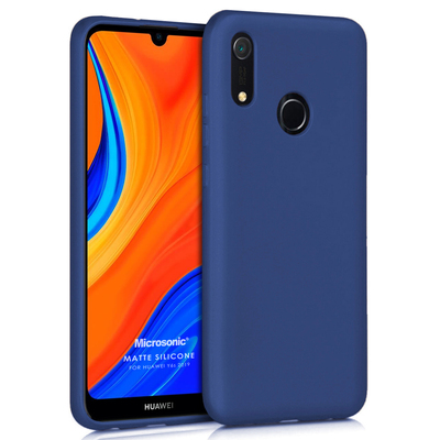 Microsonic Huawei Y6S 2019 Kılıf Matte Silicone Lacivert