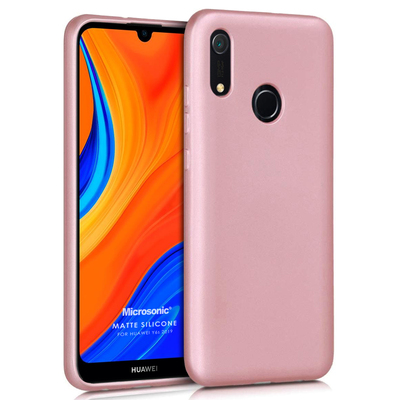 Microsonic Huawei Y6S 2019 Kılıf Matte Silicone Rose Gold