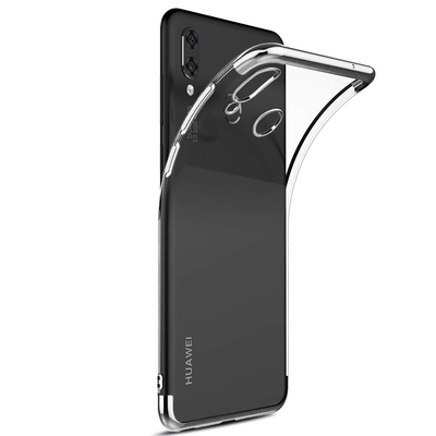 Microsonic Huawei Y7 Prime 2019 Kılıf Skyfall Transparent Clear Gümüş