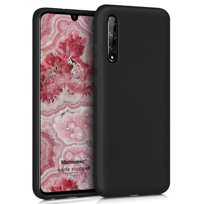 Microsonic Huawei Y8P Kılıf Matte Silicone Siyah