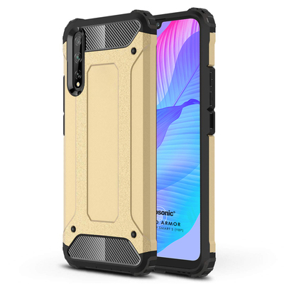 Microsonic Huawei Y8P Kılıf Rugged Armor Gold