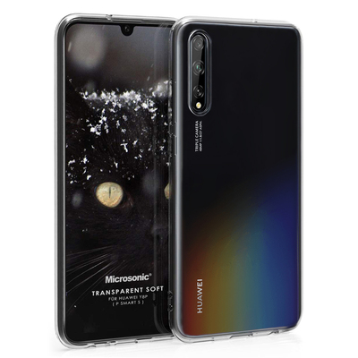 Microsonic Huawei Y8P Kılıf Transparent Soft Beyaz