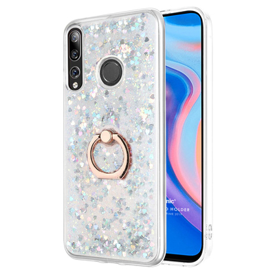 Microsonic Huawei Y9 Prime 2019 Kılıf Glitter Liquid Holder Gümüş