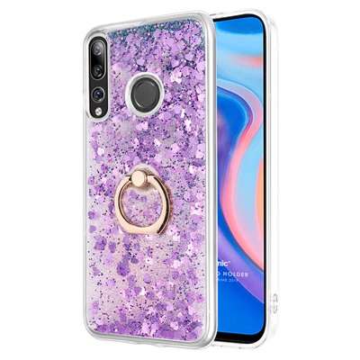 Microsonic Huawei Y9 Prime 2019 Kılıf Glitter Liquid Holder Mor