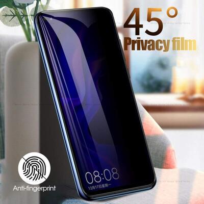 Microsonic Huawei Y9 Prime 2019 Invisible Privacy Kavisli Ekran Koruyucu Siyah