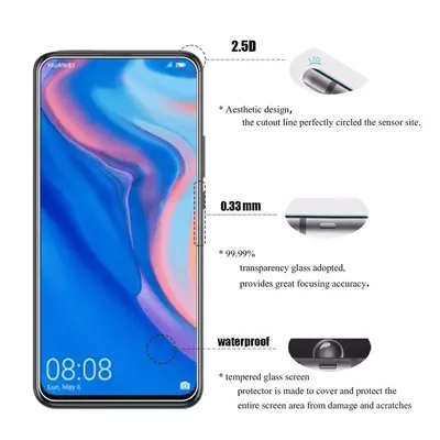 Microsonic Huawei Y9 Prime 2019 Temperli Cam Ekran Koruyucu