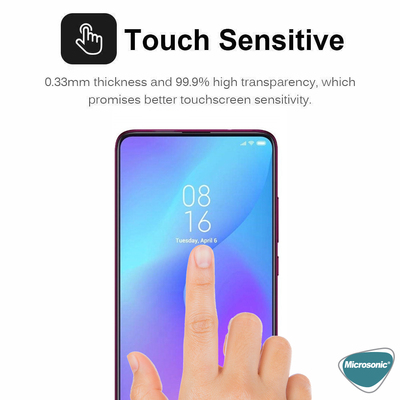 Microsonic Huawei Y9S Invisible Privacy Kavisli Ekran Koruyucu Siyah