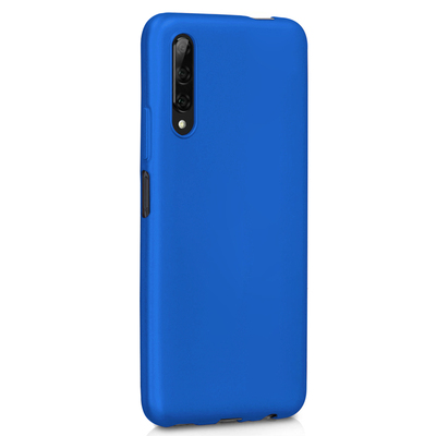 Microsonic Huawei Y9S Kılıf Matte Silicone Mavi