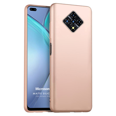 Microsonic Infinix Zero 8 Kılıf Matte Silicone Gold