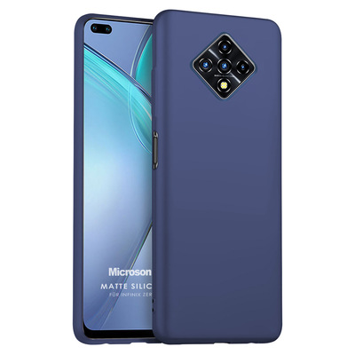 Microsonic Infinix Zero 8 Kılıf Matte Silicone Lacivert