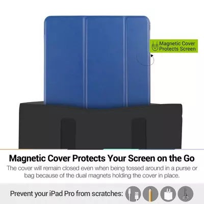 Microsonic iPad Pro 10.5 Smart Case ve arka Kılıf Siyah