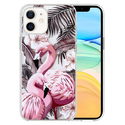 Microsonic Apple iPhone 11 Desenli Kılıf Flamingo