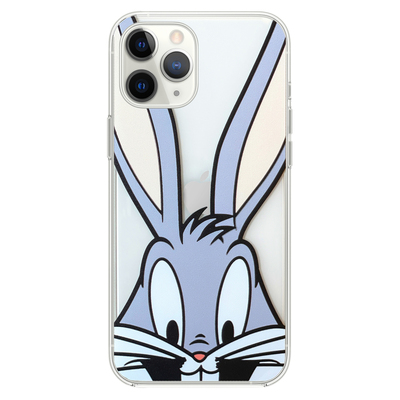 Microsonic Apple iPhone 11 Pro Desenli Kılıf Mutlu Tavşan