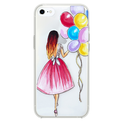 Microsonic iPhone 6 Desenli Kılıf Balonlu Kız