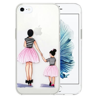 Microsonic iPhone 6S Desenli Kılıf Anne ve Kız