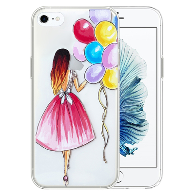 Microsonic iPhone 6S Plus Desenli Kılıf Balonlu Kız