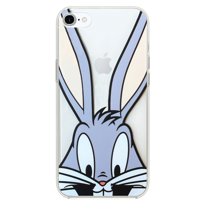 Microsonic iPhone 7 Desenli Kılıf Mutlu Tavşan
