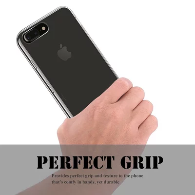 Microsonic iPhone 7 Plus Kılıf Transparent Soft Beyaz