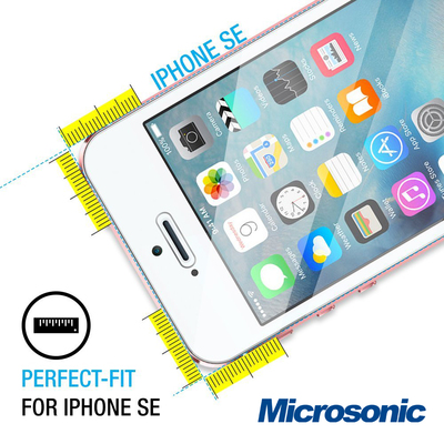 Microsonic iPhone Se Temperli Cam Ekran Koruyucu Film Seti - Ön ve Arka